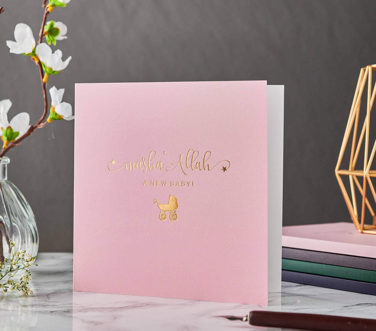 Baby Girl Masha'Allah Greeting Card