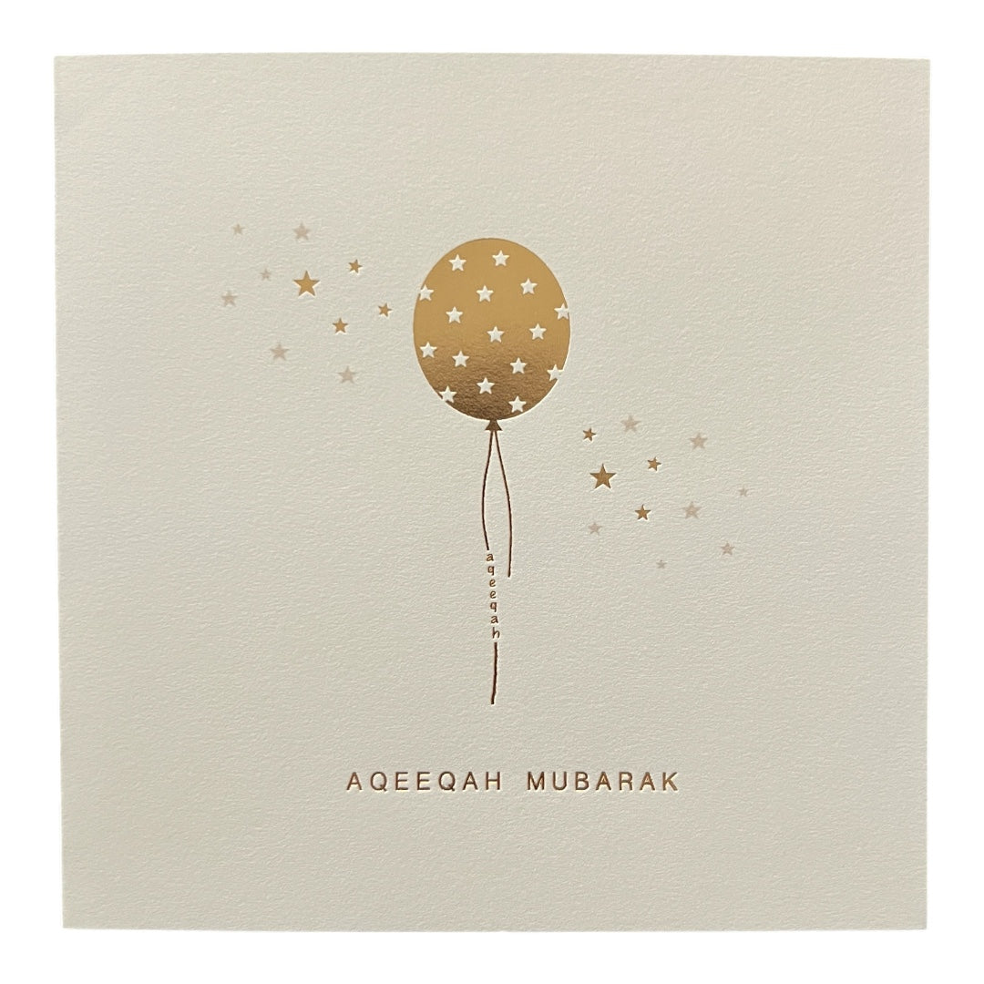 Aqeeqah Mubarak Greeting Card