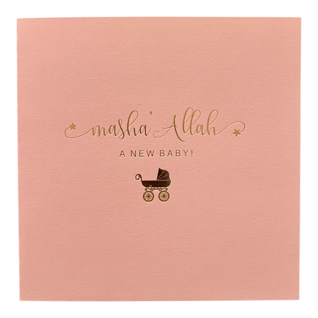 Baby Girl Masha'Allah Greeting Card