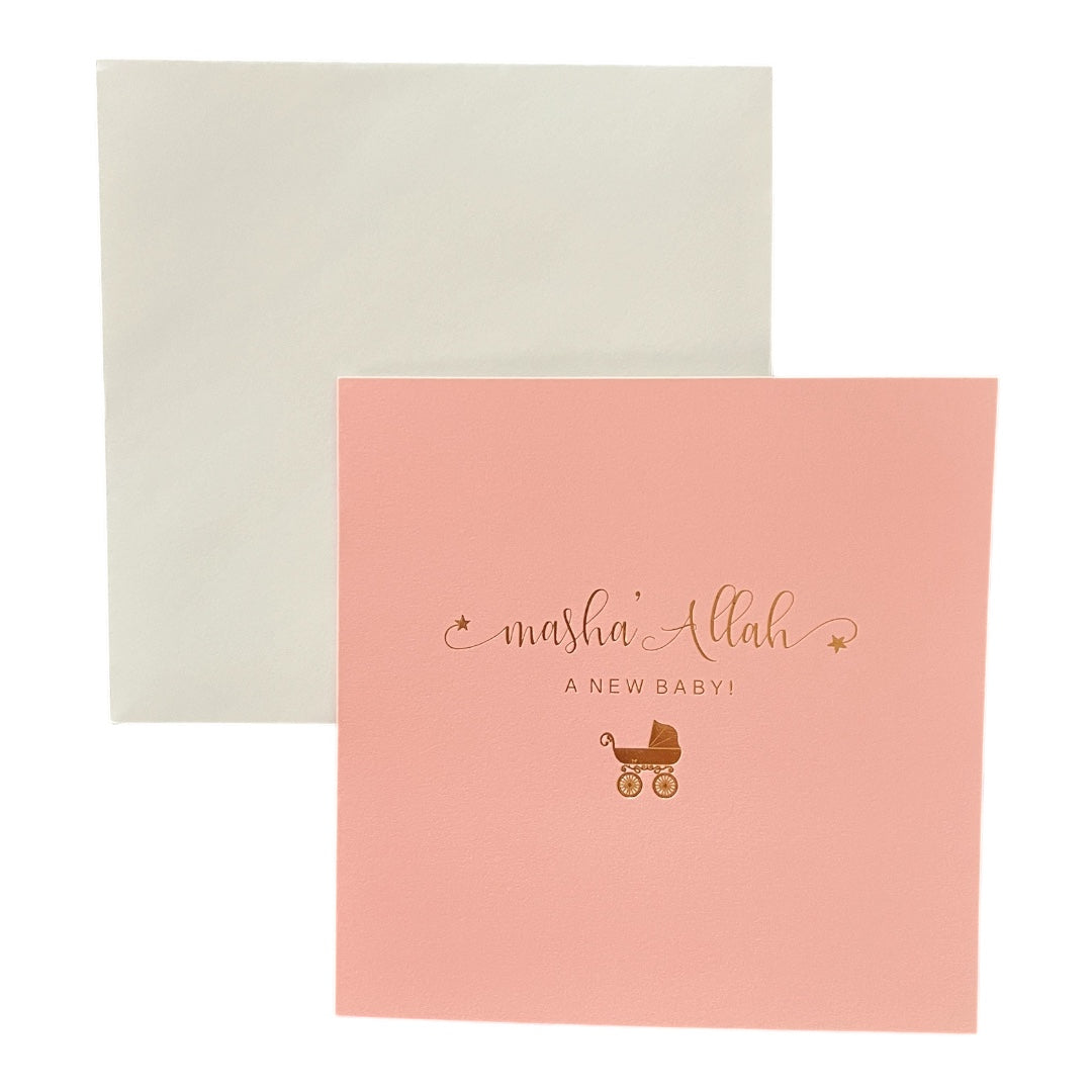 Baby Girl Masha'Allah Greeting Card