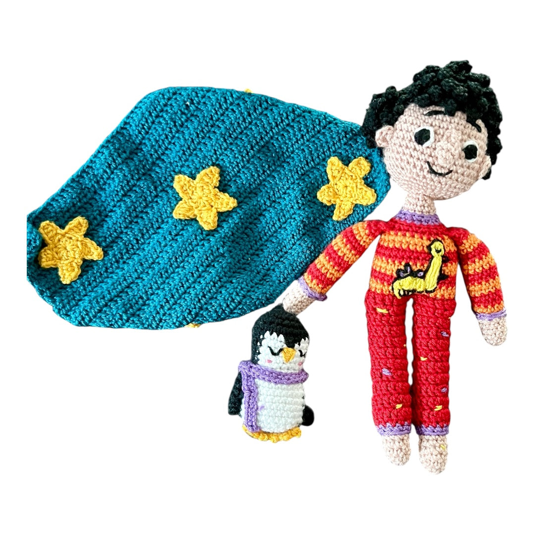 A Silent Night - هدوء الليل (includes handmade crochet doll set)
