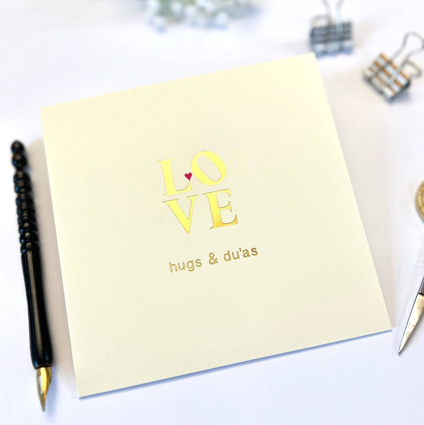 Love Hugs & Du'as Greeting Card