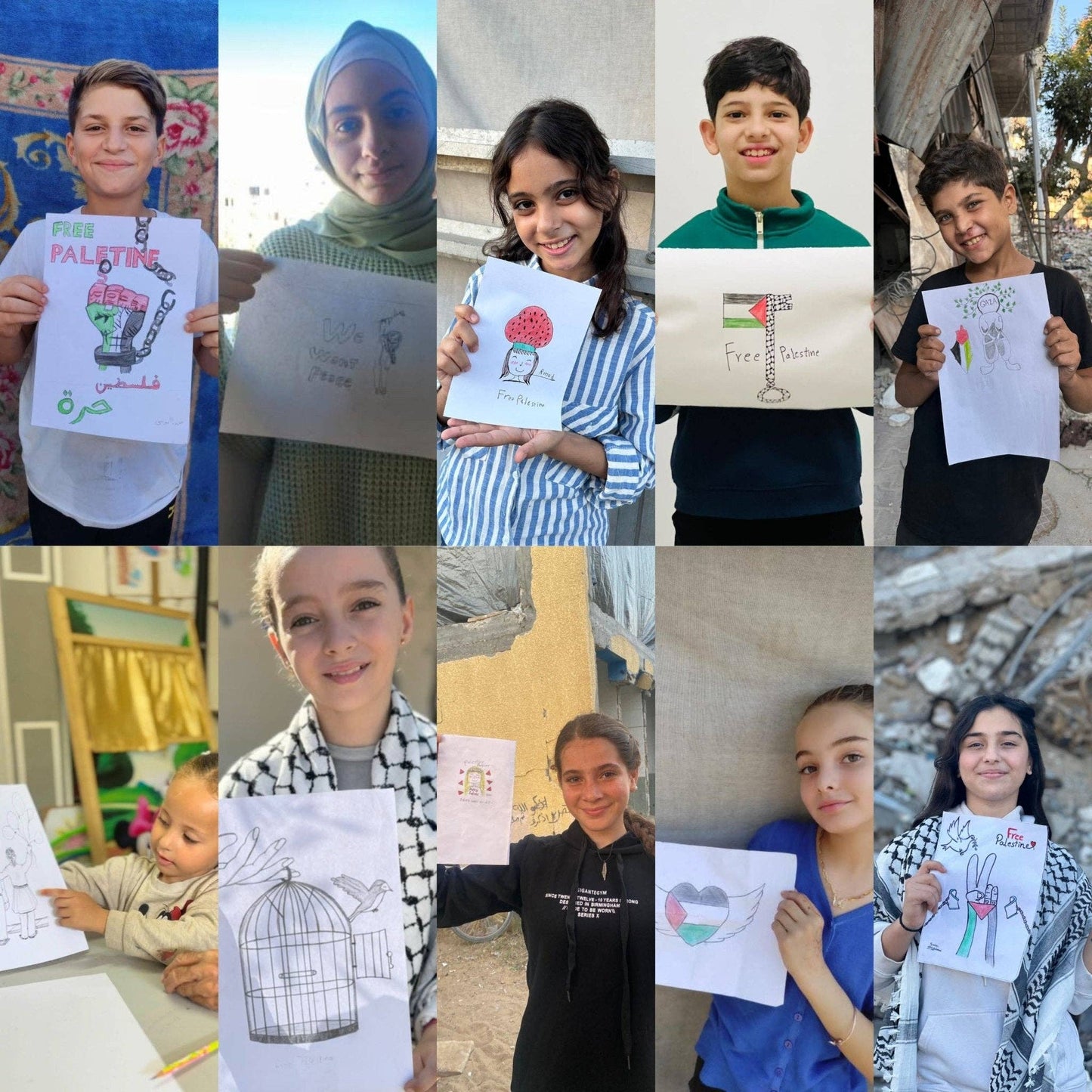 Children Of Palestine - Art Blanket