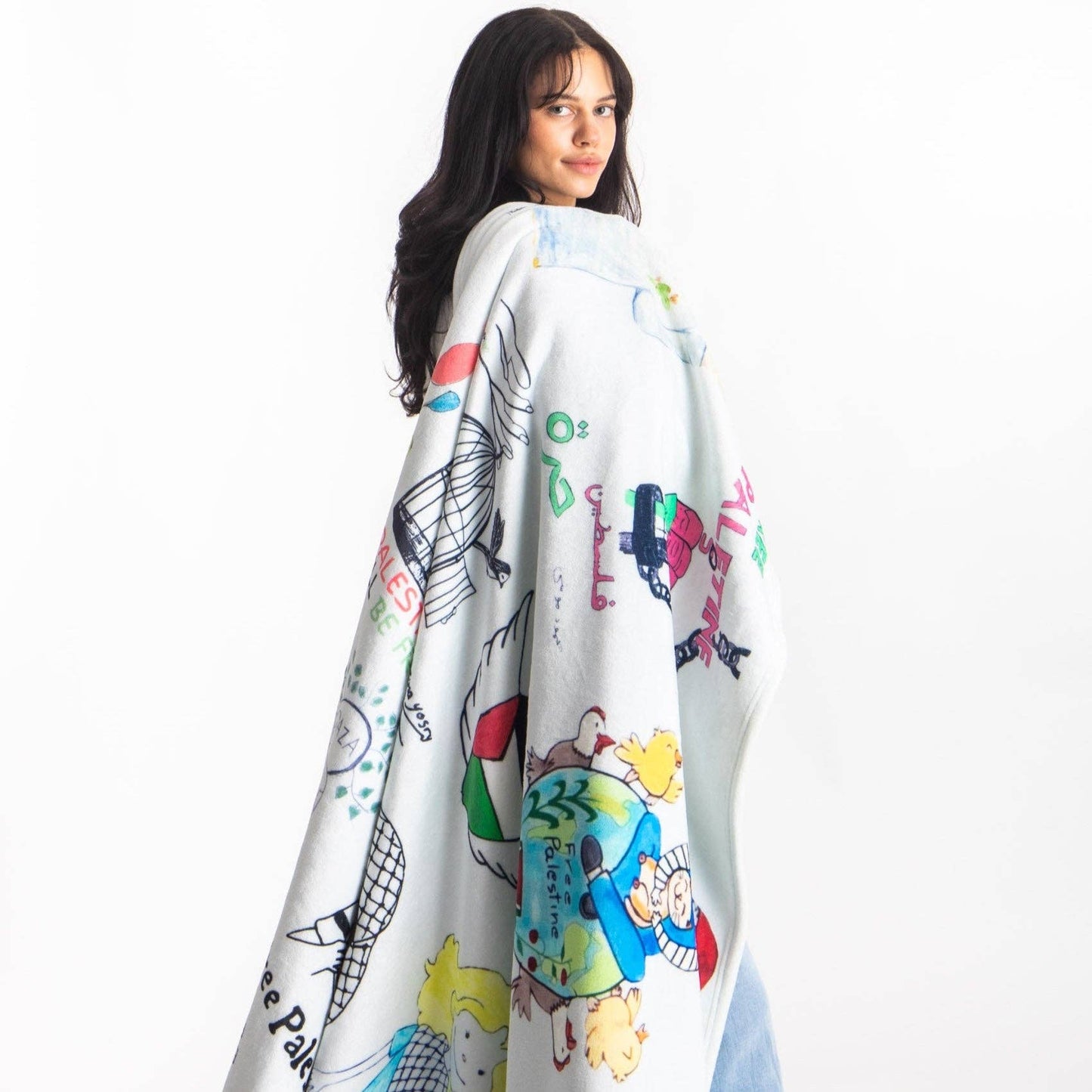 Children Of Palestine - Art Blanket
