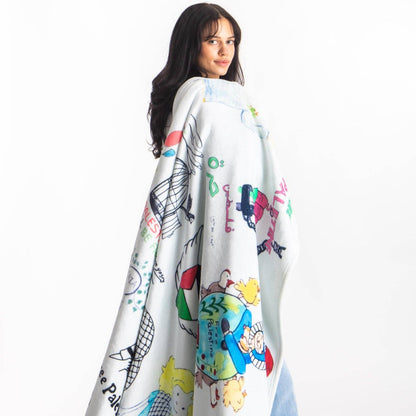 Children Of Palestine - Art Blanket