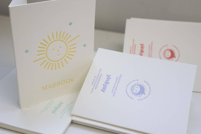 Mabrook Greeting Card | Letterpress Print