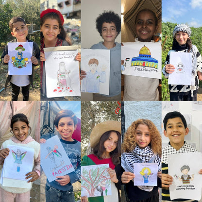 Children Of Palestine - Art Blanket