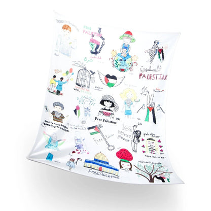 Children Of Palestine - Art Blanket