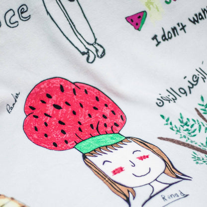 Children Of Palestine - Art Blanket