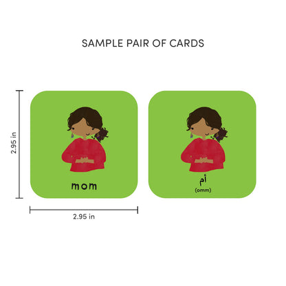 Minilingo Arabic/English Bilingual Flashcards for Kids
