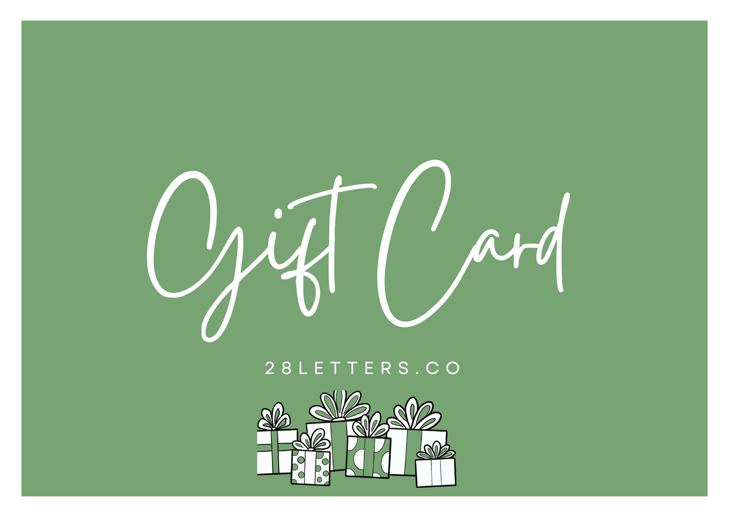 28Letters Gift Card