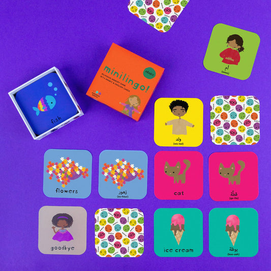 Minilingo Arabic/English Bilingual Flashcards for Kids