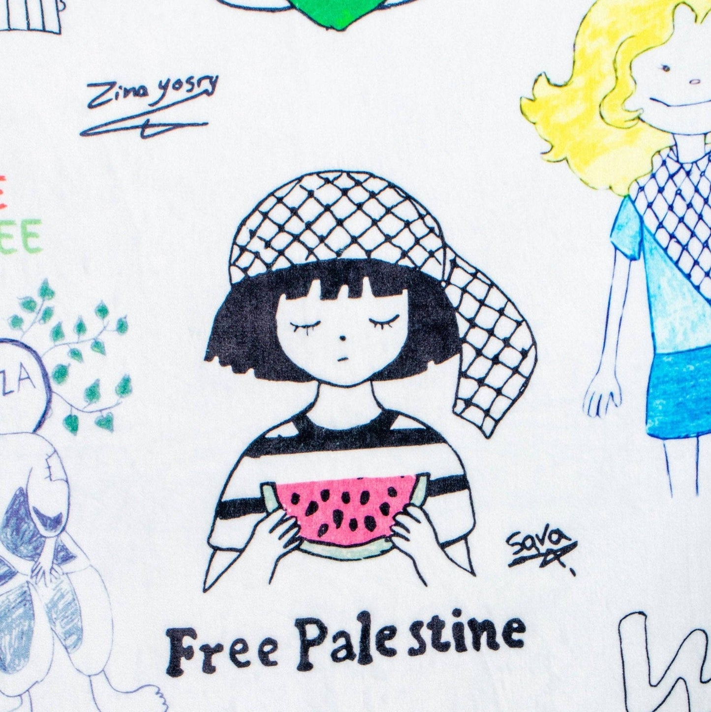 Children Of Palestine - Art Blanket